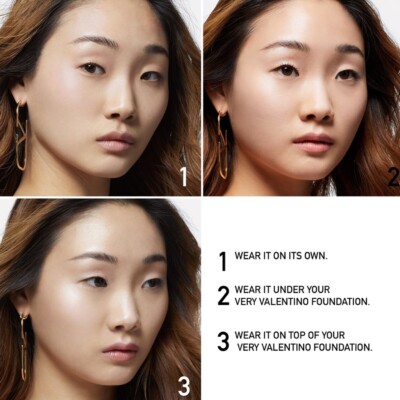 2 x Valentino V-Lighter Face Base Primer and Highlighter Rosa Mini