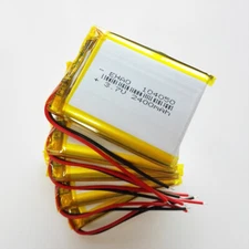 5 x 3.7V 2400mAh Lipo Li-Polymer Rechargeable Battery For GPS Tablet PC 104050
