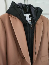 NWT VERONICA BEARD Dickey Hoodie BLACK Down Puffer Zip Insert 4 Jacket womens