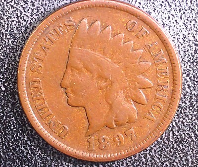 1897 Indian Head Penny Error#0275 See Pictures