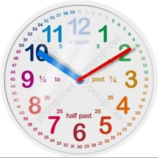 St Helens Home and Garden Teaching Clock, 25cm