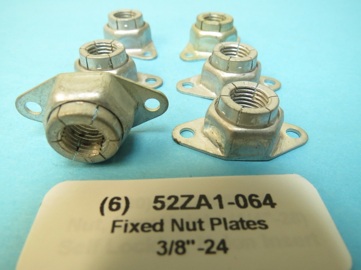 3/8”-24 Heavy Duty Anchor Nut Plate High Temp Flexloc Nutplate