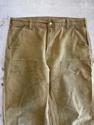 Vintage Distressed Carhartt double Knee Pants 36x30 Made in USA