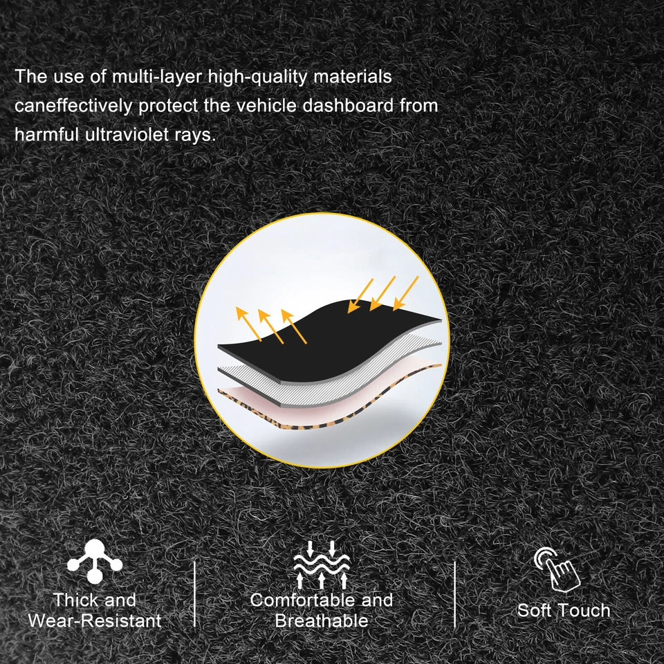 For TOYOTA CAMRY 2007-2011 US DashMat Dash Cover Dashboard Mat Car Sun Shade Pad - Imagem 3 de 4