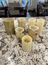 7 Candles Flameless LED Pillar Ivory