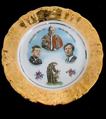 John & Robert Kennedy & Pope Giovanni XXIII - St Francis Gedenktafel - 1963