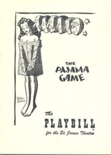 1954 "Pajama Game" Broadway musical - Playbill program - Eddie Foy, Janis Paige