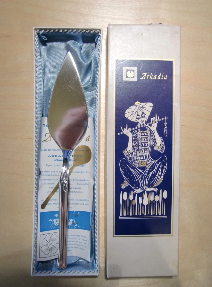 Arkadia Tortenheber   1070 - schwerversilbert Alpacca Silberauflage 100 g - Bild 2 von 4