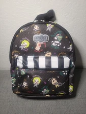 Beetlejuice Mini Backpack Horror Comedy Movie Lydia Sandworms by Bioworld OSFA