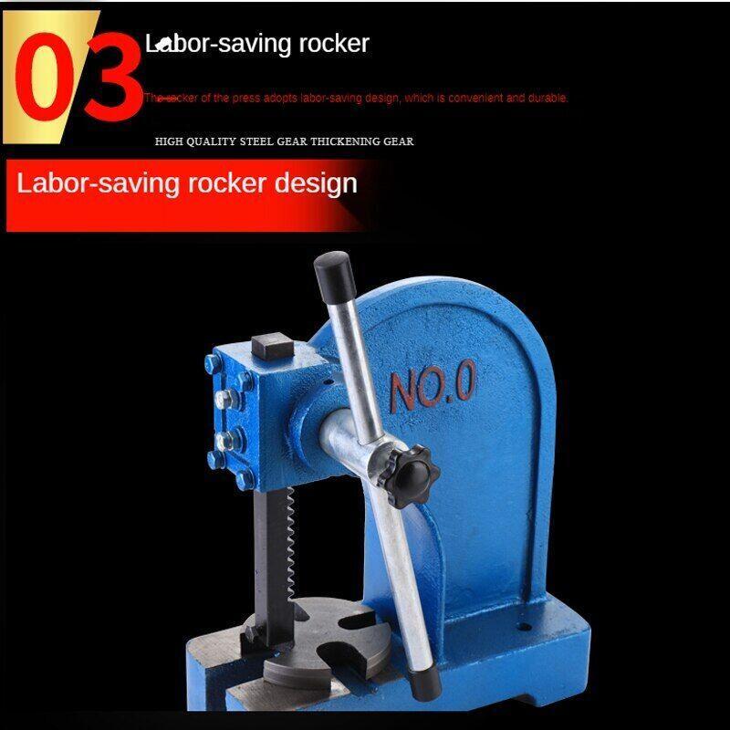 Hand Press Small Press Manual Punch 1T Desktop Press Machine Metal