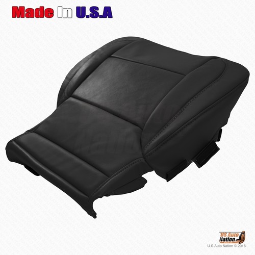 2015 - 2018 Chevy Tahoe Suburban Driver AND Passenger Bottom Leather Cover Black - Picture 7 of 11