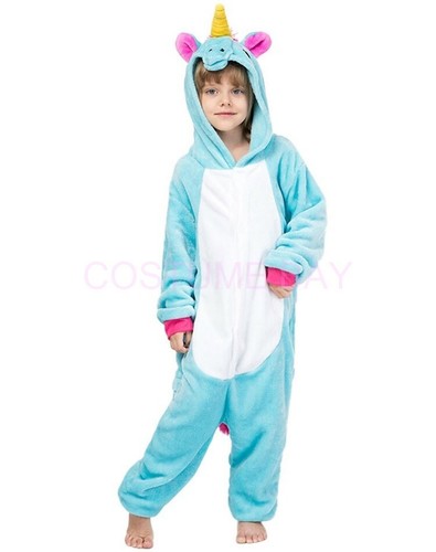 Kids Children's Onesie Unisex Kigurumi Animal Jumpsuit Costume Pajamas Sleepwear - Picture 149 of 183