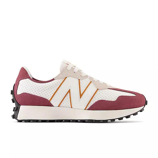 New Balance 327 Men s Casual Sneakers Shoes White Plum D NWT