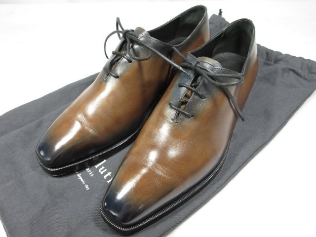 Berluti Alessandro leather Patine Dress shoes business Brown 8