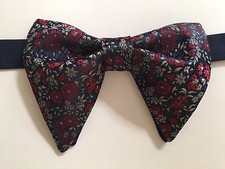 NEW Handmade Mens Bow-tie-Vintage-style-70-s-Bowtie-Pre-tied-Adjustable