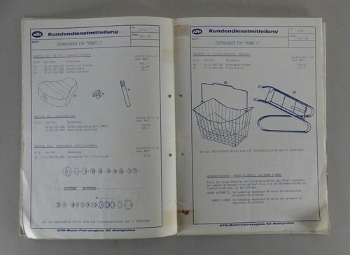 Teilekatalog KTM Mofa Hobby Automatik + 2 Gang Stand 1977 - Picture 2 of 6
