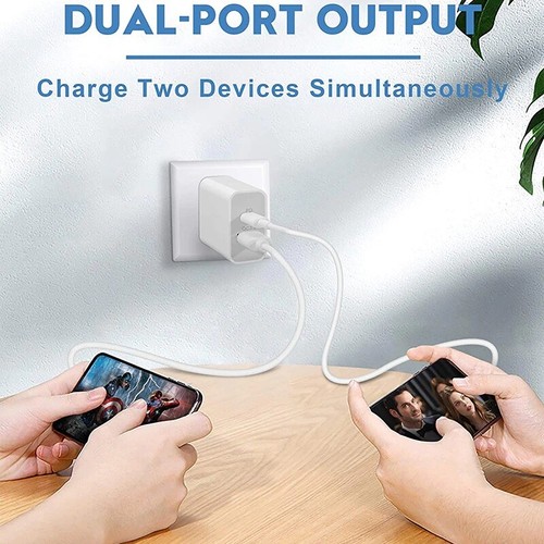 Adaptateur Secteur Chargeur Mural Rapide USB C 20W pour iPhone 13 12 11 Max iPads & Samsung - Photo 5 sur 9