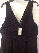 NWT $295 Womens Size Medium Black Cadeau Maxi Long Floor Length Formal Dress New