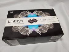 Linksys Cisco Powerline 400 Bridge PLEK400 Homeplug AV Kit Outlet Network Extend