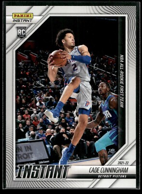 2021-22 Panini Instant Cade Cunningham ALL-ROOKIE TEAM 1/1034 Pistons #262 RC  