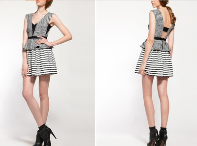 bcbg striped dress black white BCBG Max Azria main image 0