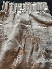 Pair of Gold Lined Pencil Pleat Curtains 150cm drop 188cm wide