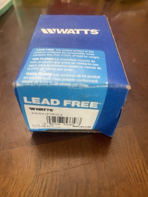 Watts LF7RU2-2 3/4'' x 3/4'' Dual Check Water Backflow Preventer Valve Lead-Free
