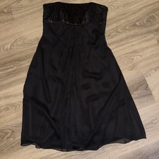 David  s Bridal Style F15419 Black Strapless Dress Size 6