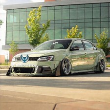 Pair Headlights Wdemon Eye For 2011-2018 Vw Jetta Mk6 Led Front Lamps Assembly