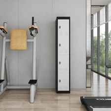 Metal Locker Storage Cabinet ,4 Door Steel Locker Organizer for School Employees