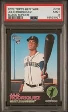 2022 TOPPS HERITAGE JULIO RODRIGUEZ BLACK BORDER #700 - PSA 9 - Only 50 printed