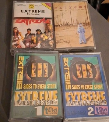 Extreme 3 Sides To Every Story,Punchline,Extreme Kassetten MC Tapes 4 Stück 