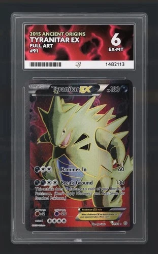 The Pokémon Company Tyranitar EX Ancient Origins 91/98 Holo Full Art Ace 6