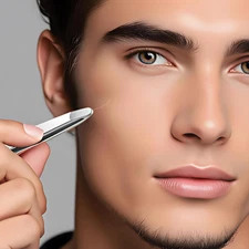 Tweezers for Women Facial Hair, 5Pcs Set, round Tip Eyebrow Tweezer for Men, ...