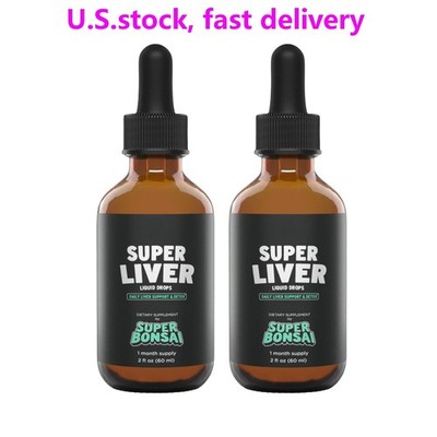(2-Pack) Super Liver Liquid Drops   Daily Dietary Supplement - 2 fl oz (60 mL)