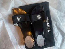 Chanel Wooden Clogs Vintage Size 38