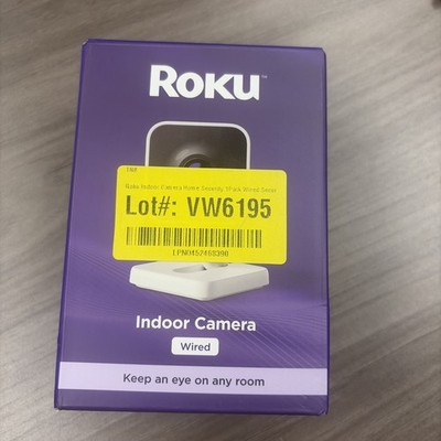 Roku Indoor Camera home Security 1 Pack Wired