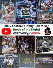 Detroit Lions Break 637 TOPPS CHROME HOBBY BOX NFL 2025 OPTIC FOTL