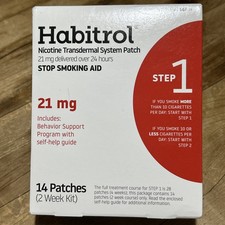 Habitrol 21mg Nicotine Transdermal System Patch Step 1 - 14 Count EXP 01/2028