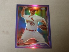 2014 Topps Chrome Purple Refractor #44 Adam Wainwright