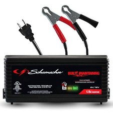 Schumacher 1.5-amp Car Battery Charger Maintainer Fully Automatic 612v