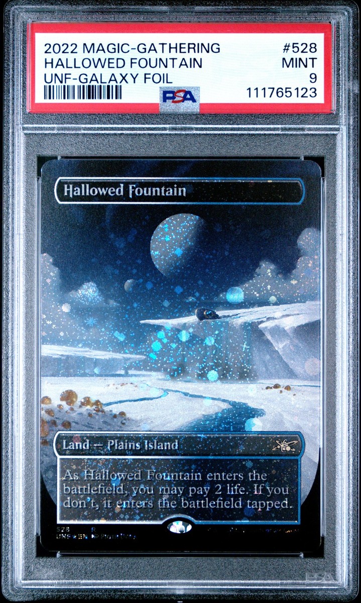 2022 MTG UNFINITY GALAXY FOIL #528 HALLOWED FOUNTAIN PSA 9 | eBay