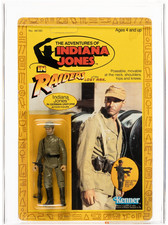 Vintage Indiana Jones Indy in German Uniform Series 2 AFA 80  Kenner  1983  MOC