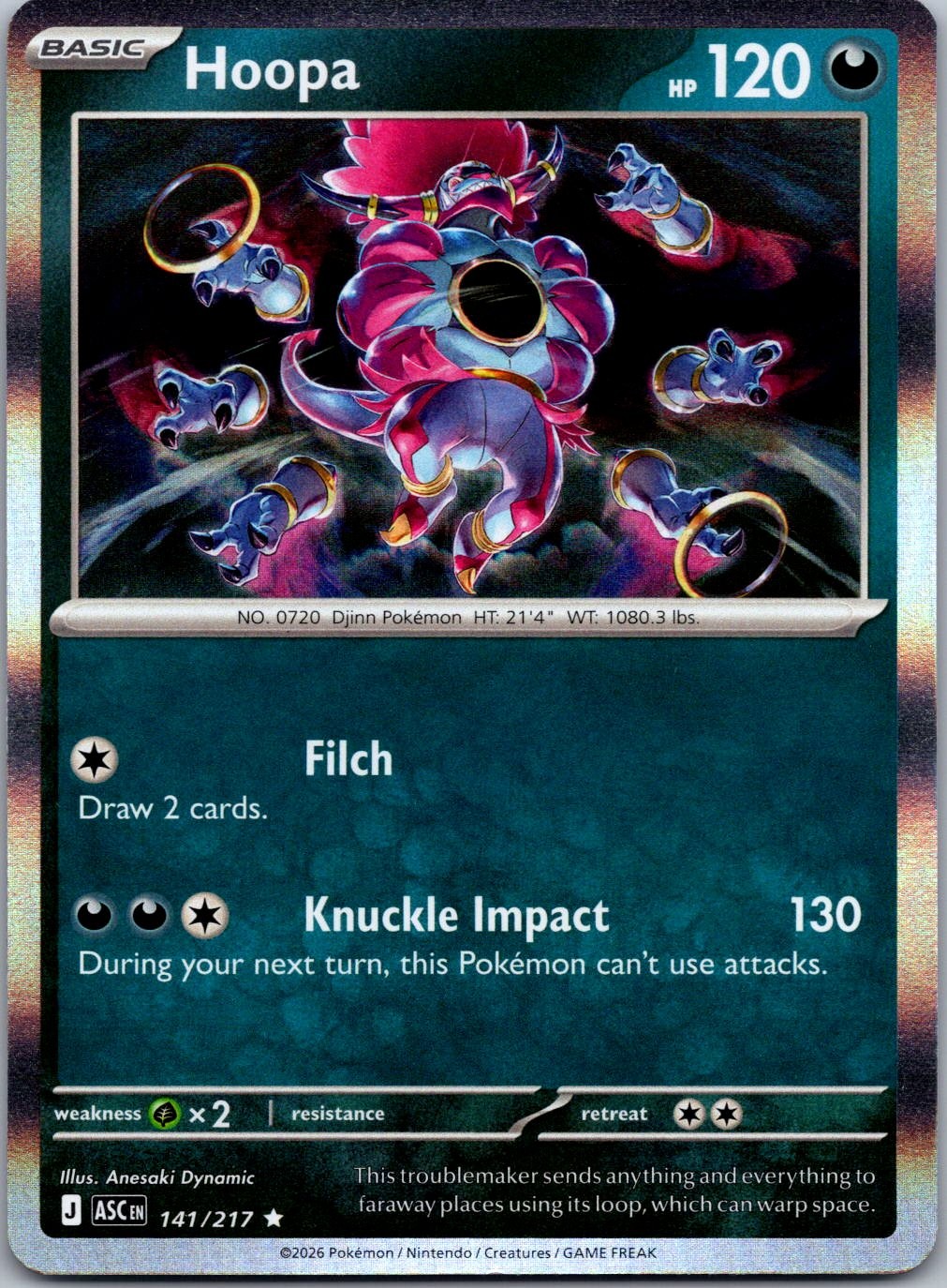 Hoopa Rare ME: Ascended Heroes 141/217 NM