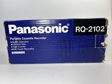 Vtg Panasonic RQ-2102 Portable Tape Cassette Recorder Open Box SLIM LINE Imma 9