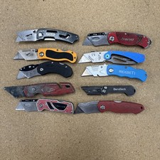 Lot B 10 TSA Box Cutters Folding Folder Blade Utility Knives