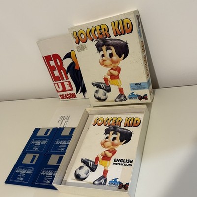 Vintage Amiga BIG BOX Spiel - Soccer Kid CIB - komplett mit seltenem Poster