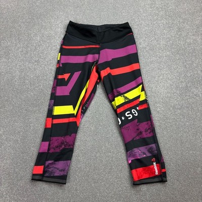 Reebok Hose Damen X Small schwarz Wandern Berg Outdoor Leggings Pants Lady