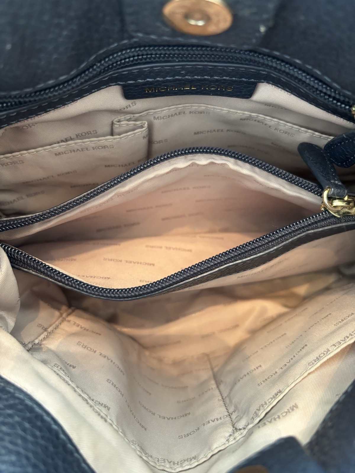 Michael Kors Jet Set Chain medium shoulder tote in black pebbled leather thumbnail 7