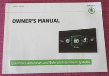 SKODA  COLUMBUS  -  AMUNDSEN  -  BOLERO   INFOTAINMENT HANDBOOK - OWNERS MANUAL.